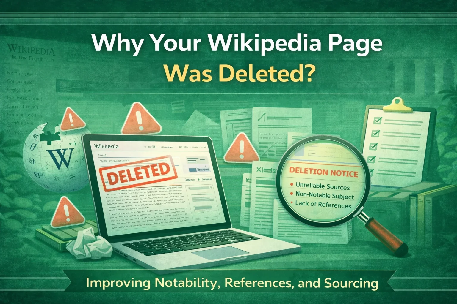 Wikipedia Page Was Deleted