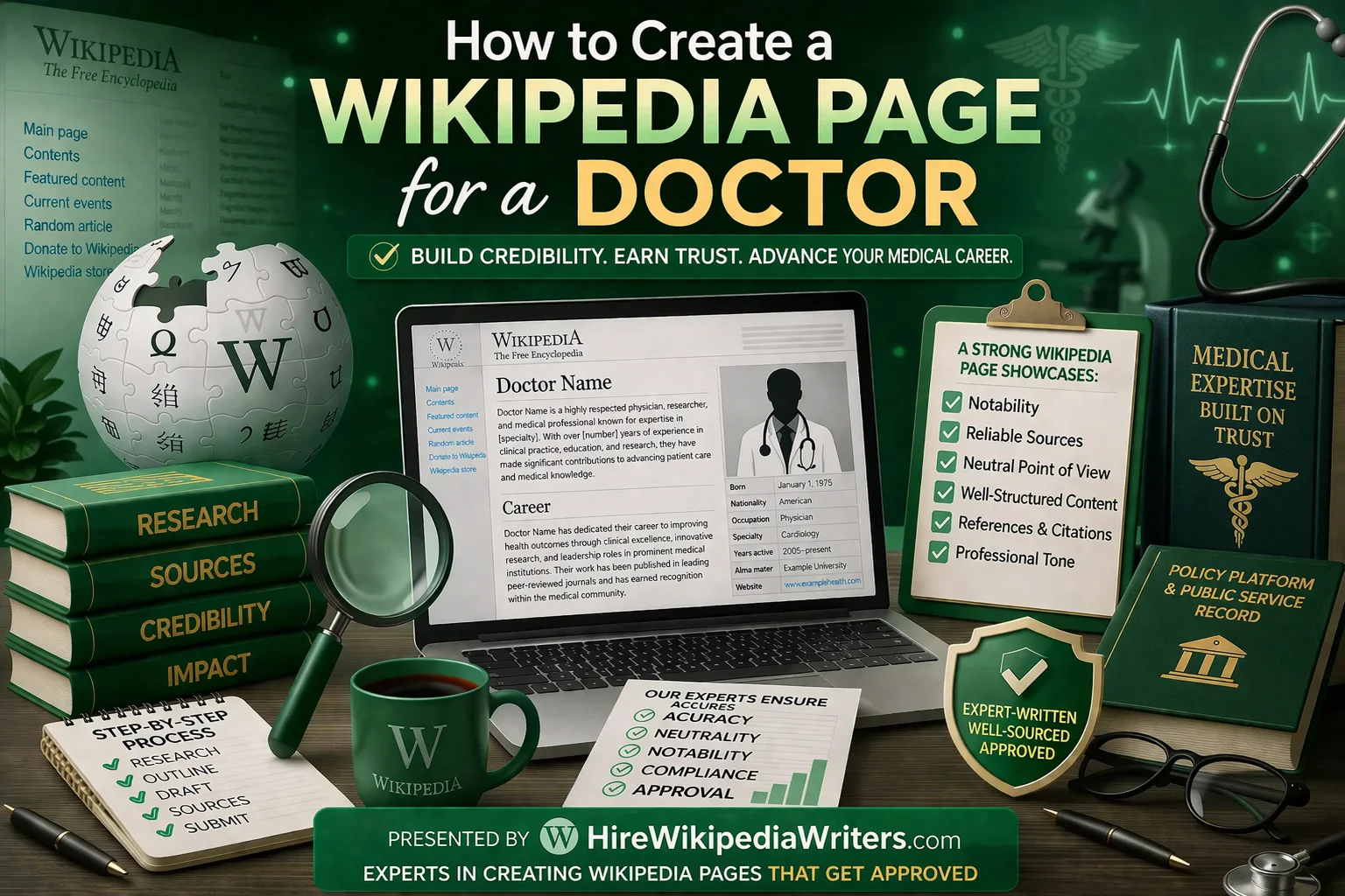 Wikipedia Page for a Doctor