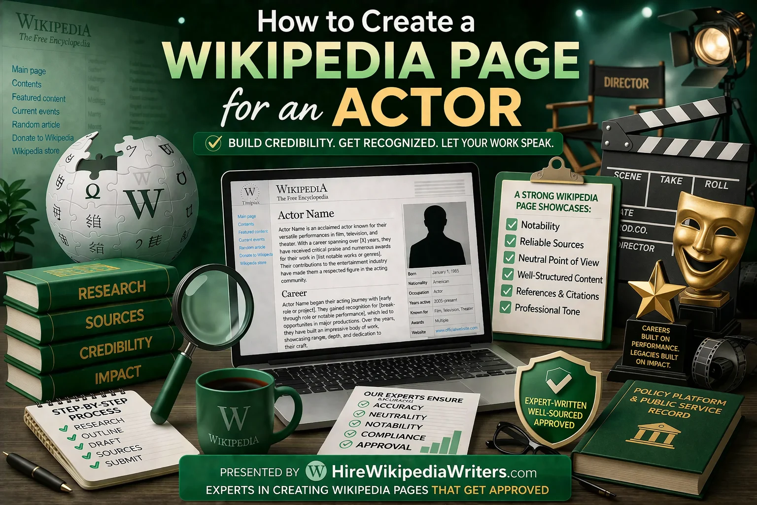 Wikipedia Page for an Actor